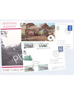 Pays de Galles, Lot de 3 documents thématiques trains, Lettres Europe