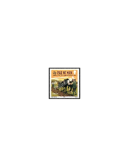 Timbre d'ILE DE MAN n° 1435 -  Concours européen de labours 2007