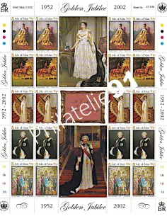 Timbres d'ILE DE MAN - 993 à 997. Feuille commemorative - Elizabeth II