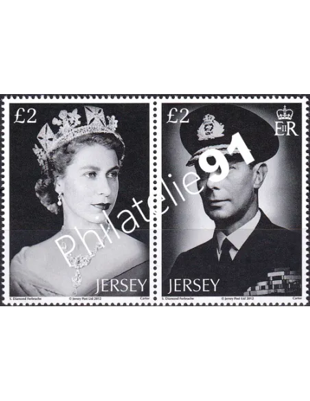 JERSEY, n° 1704 à 1705, paire, collection timbres Europe