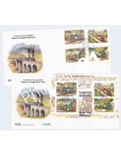 IRLANDE, Lot de timbres sur enveloppes 1er Jour, Timbres Europe