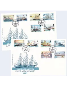 ILE DE MAN, n° 564 à 575 sur enveloppes 1er Jour, Timbres Europe