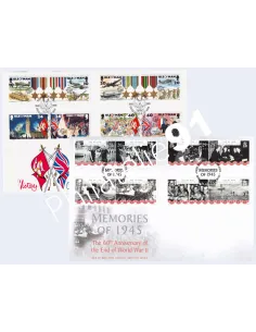 ILE DE MAN, Lot de 2 séries sur enveloppes 1er Jour, Timbres Europe