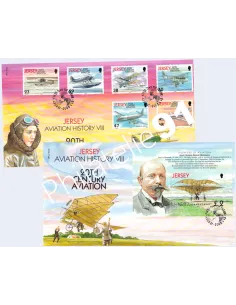 JERSEY, Lot de timbres sur enveloppes 1er Jour, Timbres Europe