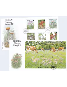 JERSEY, Lot de timbres sur enveloppes 1er Jour, Timbres Europe