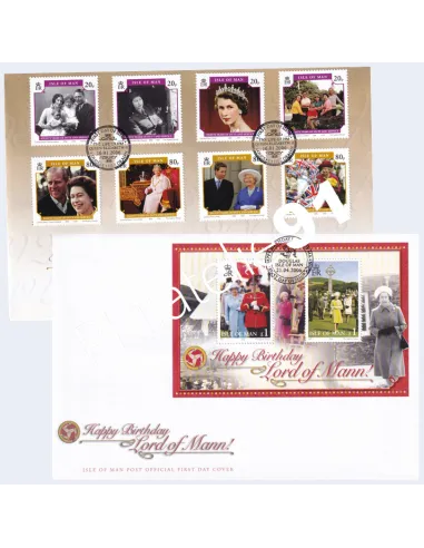 ILE DE MAN, Lot de timbres sur enveloppes 1er Jour, Timbres Europe