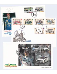 MAN & GUERNESEY, Lot de 3 enveloppes 1er Jour, Europe