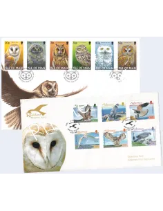 MAN & ALDERNEY, Lot de 2 enveloppes 1er Jour, Europe