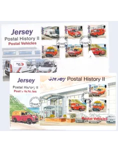 JERSEY, Lot de timbres sur enveloppes 1er Jour, Timbres Europe