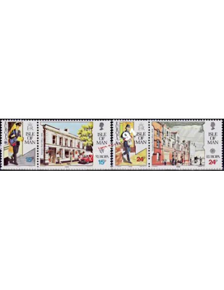 ILE DE MAN - n° 432 à 435 - EUROPA 1990 - Etablissements postaux