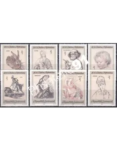 Autriche, n° 1142 à 1149, collection timbres Europe