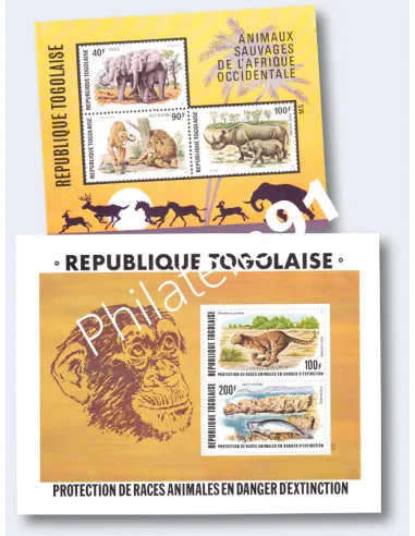 Togo, BF n° 81 et 107, collection Timbres colonies