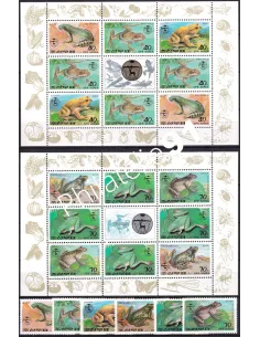 Corée du Nord, Lot d'une sérié et 2 BF, collection Timbres Asie