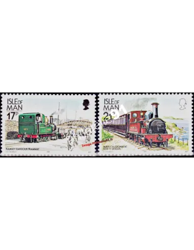 ILE DE MAN - n°  490 à 491 ** - Trains et Tramways