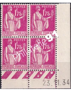 Coin daté sur Timbre n° 289, Collection timbres France