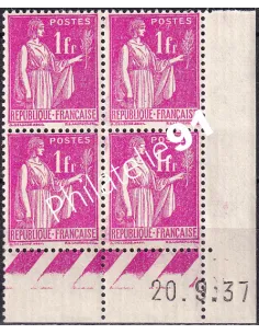 Coin daté sur Timbre n° 369, Collection timbres France