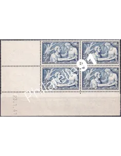 Coin daté sur Timbre n° 498, Collection timbres France