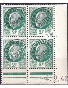 Coin daté sur Timbre Préoblitéré n° 86, Collection timbres France