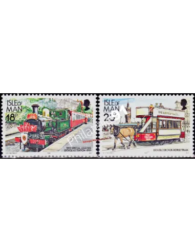 ILE DE MAN - n°  524 à 525 ** - Trains et Tramways