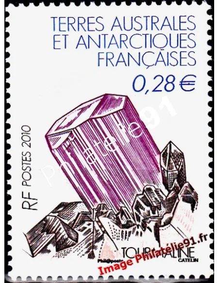 TAAF, n° 556, minéraux, Collection timbres Dom-Tom