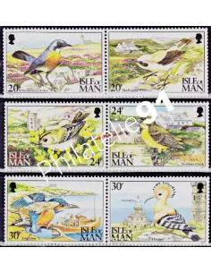 Timbres d’île DE MAN n° 606 à 611, Oiseaux, colletion timbres d'Europe