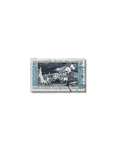 Timbre des TAAF P.A. n°8, Terre Adélie, Dumont d'Urville, Dom Tom