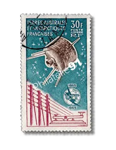 Timbre des TAAF P.A. n°9 - Union Internationale des Télécommunications