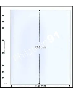 Matériel de philatélie - FEUILLES NEUTRES pour documents - 1 POCHE - AV 100-5