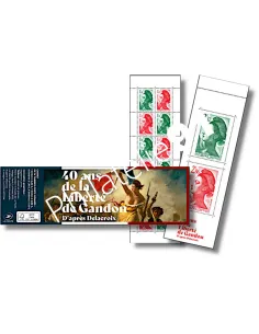 Carnet 40 ans de la Liberté de Gandon d'après Delacroix, Paris 2022