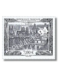 Affiche Vue de Paris, Salon Philatélique d'Automne 2022, timbre France