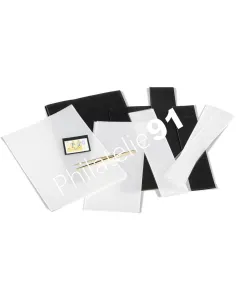 Assortiment de 100 bandes Hawid à fond noir, matériel philatélique