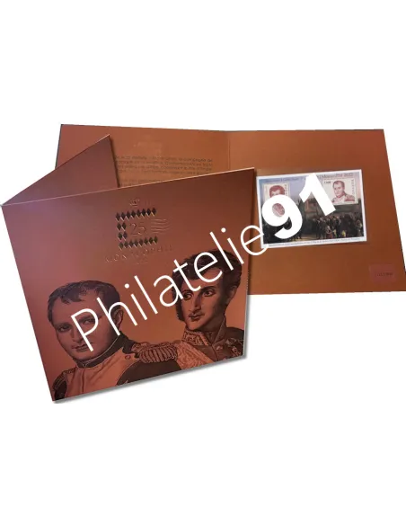 encart numéroté avec bloc MONACOPHIL 2022 - Napoléon 1er