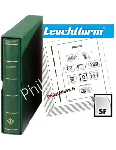 La France de 2020 à 2023 avec reliure, LEUCHTTURM, matériel philatélique