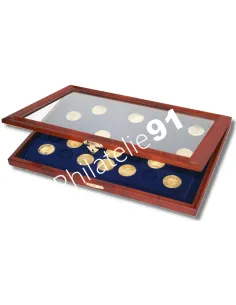 SAFE - Vitrine en bois pour 35 médailles-souvenir