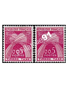 Variété sur Timbre-taxe n° 90, Collection timbres France