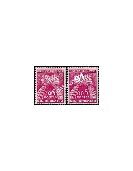 Variété sur Timbre-taxe n° 90, Collection timbres France