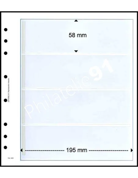FEUILLES NEUTRES - 4 POCHES - AV 400-5