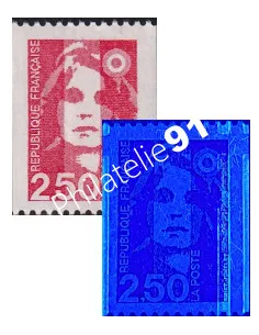 Variété sur timbre n° 2719, collection timbres France