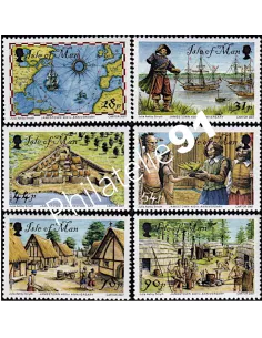 ILE DE MAN, n° 1404 à 1409, Collection timbres Europe