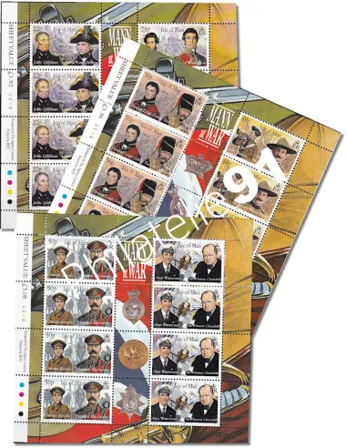 ILE DE MAN - n° 903 à 908 - Militaires mannois à la guerre