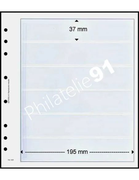 FEUILLES NEUTRES - 6 POCHES - AV 600-5