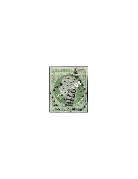 n°   12a non dentelé oblitéré - Type Napoléon III - Oblitération losange PC "2710" (250422-7)