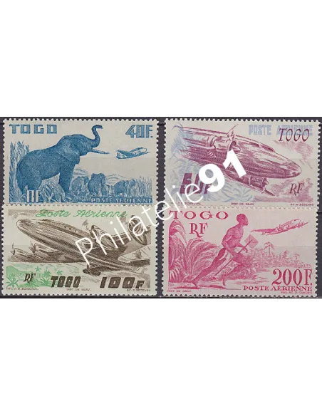 TOGO, PA n° 17 à 20, Collection timbres Colonies