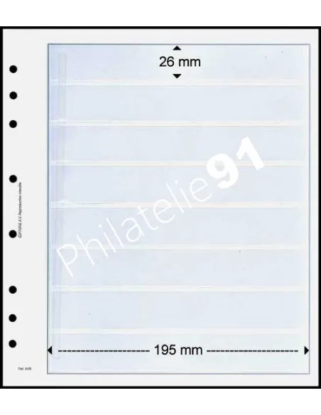 FEUILLES NEUTRES - 8 POCHES - AV 800-5