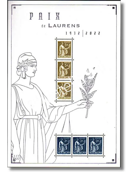 Bloc Paix de Laurens  - Salon philatélique d'Automne Paris 2022