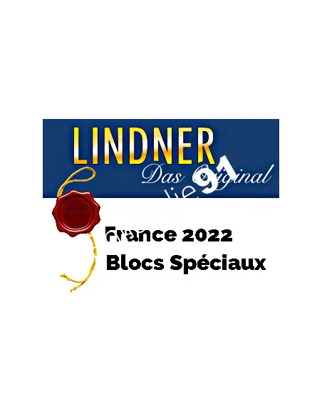 Lindner, FRANCE blocs spéciaux 2022, matériel philatélique