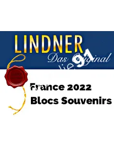 Lindner, FRANCE blocs souvenirs 2022, matériel philatélique