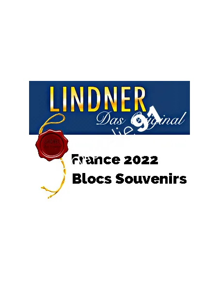 Lindner, FRANCE blocs souvenirs 2022, matériel philatélique