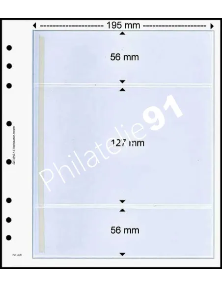 FEUILLES NEUTRES - 3 POCHES - AV COMPO B-5
