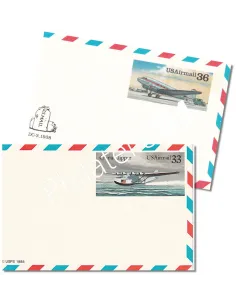 États-Unis, Entiers Postaux, Collection lettre Monde